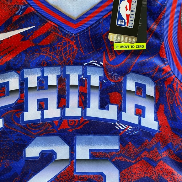 Mens New With Tags Nike XL Rookie Philadelphia 76er #25 SIMMONS NBA Jersey. - Picture 3 of 9